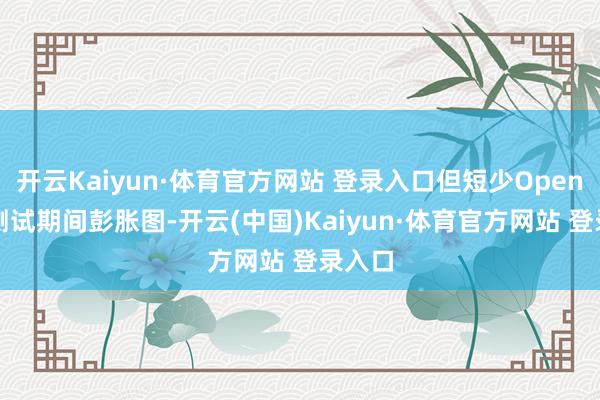 开云Kaiyun·体育官方网站 登录入口但短少OpenAI的测试期间彭胀图-开云(中国)Kaiyun·体育官方网站 登录入口