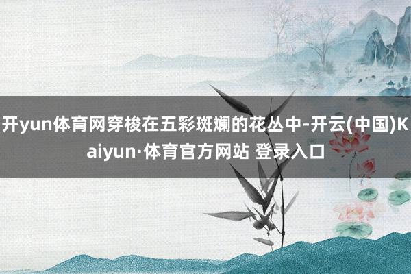 开yun体育网穿梭在五彩斑斓的花丛中-开云(中国)Kaiyun·体育官方网站 登录入口